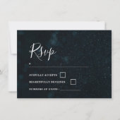 Carton de réponse RSVP pour invitation de mariage (Devant)