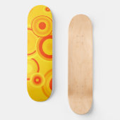 Carton de skateboard Bold Retro Circles - Jaune &  (Recto)