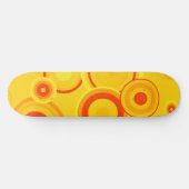 Carton de skateboard Bold Retro Circles - Jaune &  (Horz)