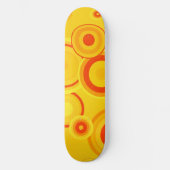 Carton de skateboard Bold Retro Circles - Jaune &  (Recto)