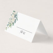 Carton de table plié pour mariage avec feuillage W (Front)