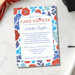 Carton d'invitation à une douche de cartes de fin