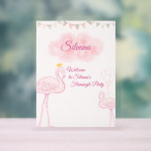 Carton d'invitation d'anniversaire Boho Flamingo, (Neutre)