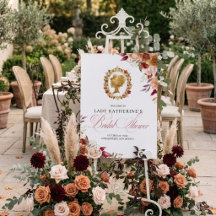 Carton d'invitation de douche de mariée automnale
