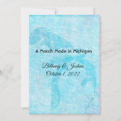 Carton d'invitation de douche de mariée de carte d (Dos)