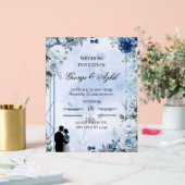 Carton d'invitation de mariage botanique de luxe (Mariage)
