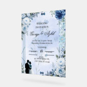 Carton d'invitation de mariage botanique de luxe (Angle)