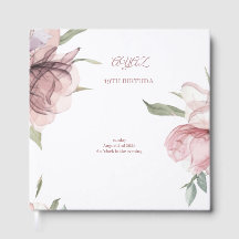 Carton d'invitation élégant floral pour 18e annive