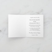 Carton d'invitation plié modèle (Intérieur)