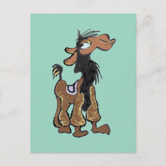 Carton do-it-yourself carte postale Cute Llama (Devant)