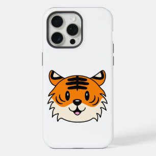 Carton doux et souriant tigre