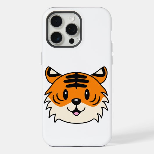 Carton doux et souriant tigre (Verso)