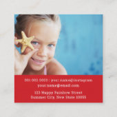 Carton Elephant Profil d'enfant Photo Carte d'appe (Dos)