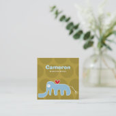 Carton Elephant Profil d'enfant Photo Carte d'appe (Debout devant)