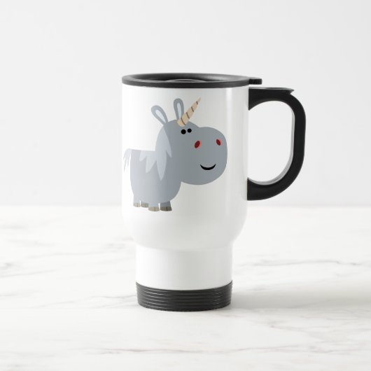 Carton inscrutable mignon Unicorn Commuter Mug (Droite)