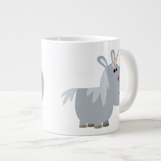 Carton inscrutable mignon Unicorn Jumbo Mug (Devant droit)