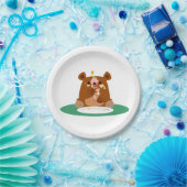 Carton Joyeux anniversaire, petit ours ! ! Assiettes en P (Fête)