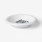 Carton Kanji Traiter les bols en papier (Angulaire)
