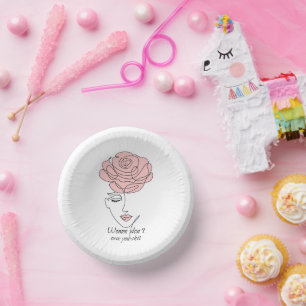 Carton Les femmes ne vous doivent pas de bols en papier