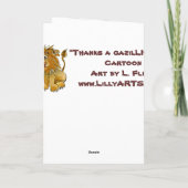 Carton Lion Merci Cartes (Dos)