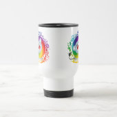 Carton mignon Arc-en-ciel blanc Lion Commuter Mug (Centre)