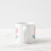 Carton mignon Ballerina Pig Espresso Mug (Dos)
