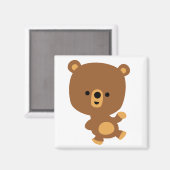 Carton mignon 'Bonne Vibe' Aimant À L'Ours (Recto/Verso)