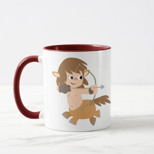 Carton mignon Centaur Sagittarius Bague Mug (Gauche)