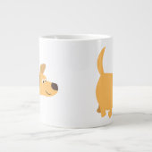 Carton mignon Jaune Labrador Jumbo Mug (Devant)