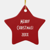 Carton mignon Ornement du Père Noël (Dos)