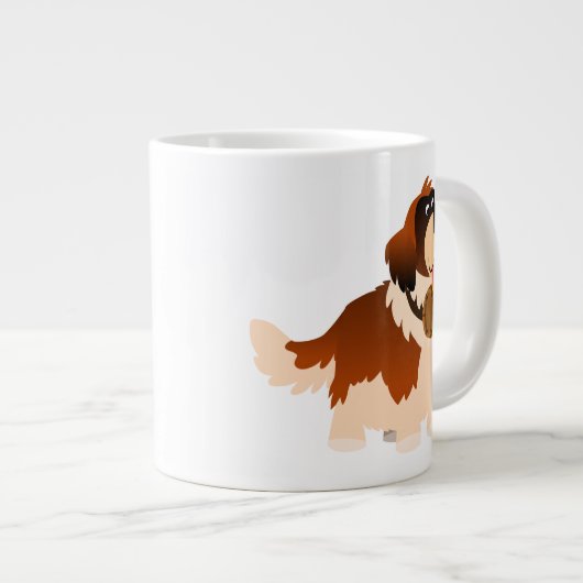 Carton mignon St Bernard Jumbo Mug (Devant droit)