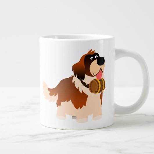 Carton mignon St Bernard Jumbo Mug (Droite)