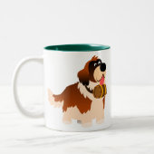 Carton mignon St Bernard Mug (Gauche)