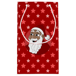 Carton noir du Père Noël Petit sac cadeau