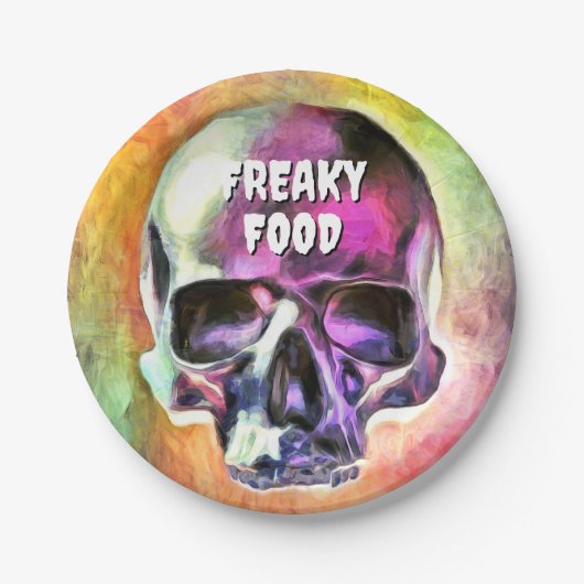 Carton Nourriture Fraîche. Assiettes en Papier. (Devant)