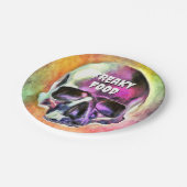 Carton Nourriture Fraîche. Assiettes en Papier. (Angle)