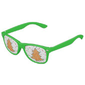 Carton orange Arbre de Noël Avion Lunettes de sole (Angle)
