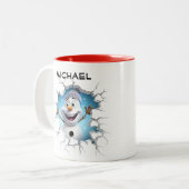 Carton personnalisé Snowman Mug (Devant gauche)