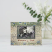 Carton photo de faire-part de peacock (Debout devant)