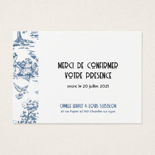 Carton réponse mariage Victoria