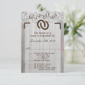 Carton RSVP 3.5x5 Fer à cheval Bois (Debout devant)