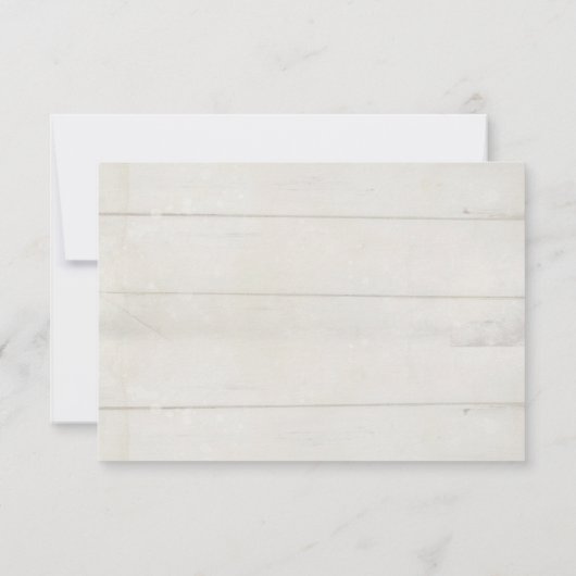 Carton RSVP Bois Rustique Roses Aqua Fleurs Élégan (Dos)