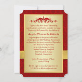 Carton ruban imprimé Invitation 40e anniversaire d (Dos)