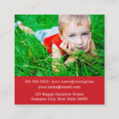 Carton Toucan Bird Profil de l'enfant Photo Carte (Dos)