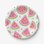 Carton Une pastèque en papier assiettes en forme de melon (Devant)