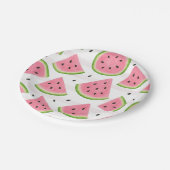 Carton Une pastèque en papier assiettes en forme de melon (Angle)