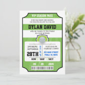 CARTON VIP BILLET GOLF Bar Bat Mitzvah Invitation (Debout devant)