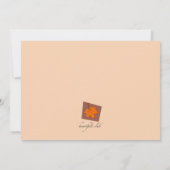 Cartons de Découpe d'Automne Invitation (Dos)