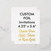 Cartons de Faire-Part Personnalisés avec Feuille d (Recto/Verso)