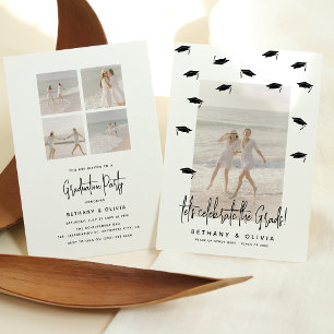 Cartons de fin d'études en cascade Invitation comm